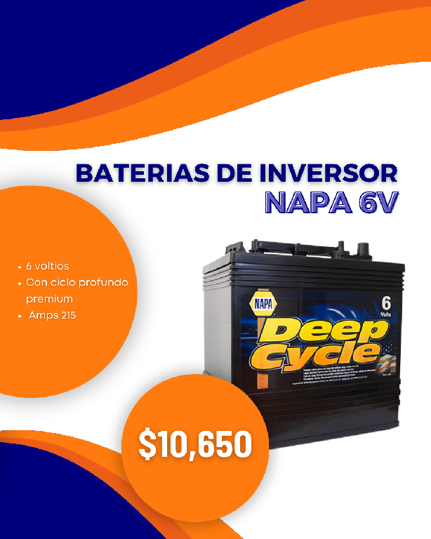 Batería de inversor NAPA 6v Foto 7171805-1.jpg