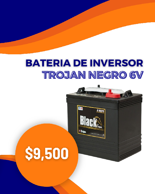Batería de inversor Trojan Negra 6v Foto 7171834-1.jpg