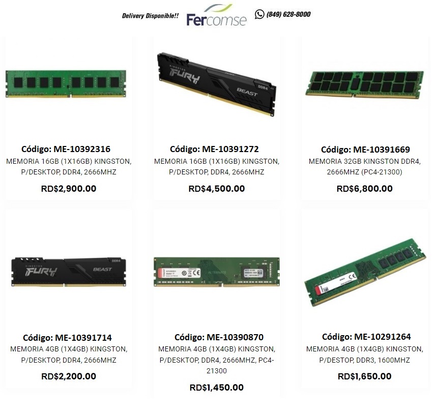 Memoria para CPU y Laptop DDR3 DDR4 DDR5 de varias marcas Foto 7172852-f3.jpg
