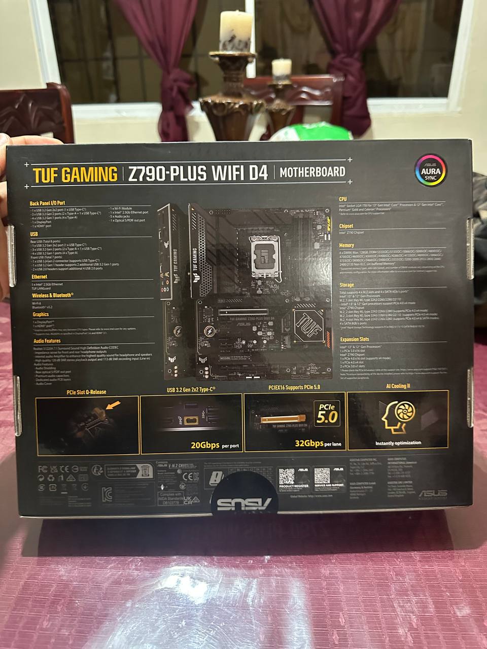 Asus Tuf Gaming Z790-Plus Wifi D4 Nuevo Sellado Foto 7174966-2.jpg