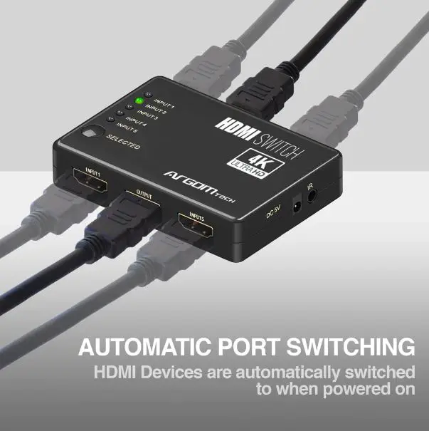 SWITCH DE 5 PUERTOS HDMI ARGOM ARG-AV-5125 Foto 7188448-3.jpg