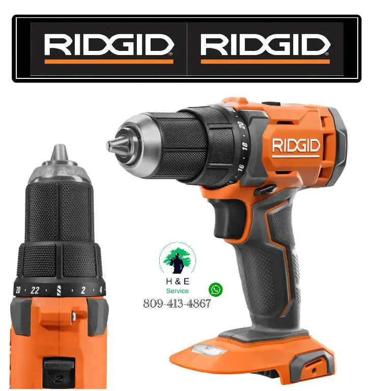 RIDGID - Taladro destornillador de 18 Voltios de 1/2 pulgada Foto 7189100-2.jpg