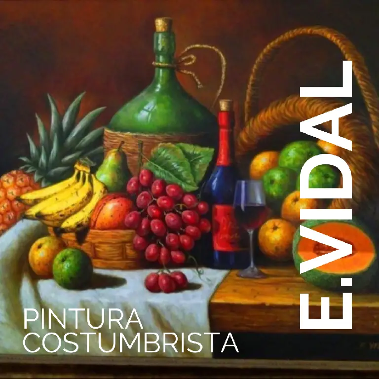 Pintor Dominicano cuadro Costumbrista Obra De Arte E.vidal Foto 7205611-8.jpg