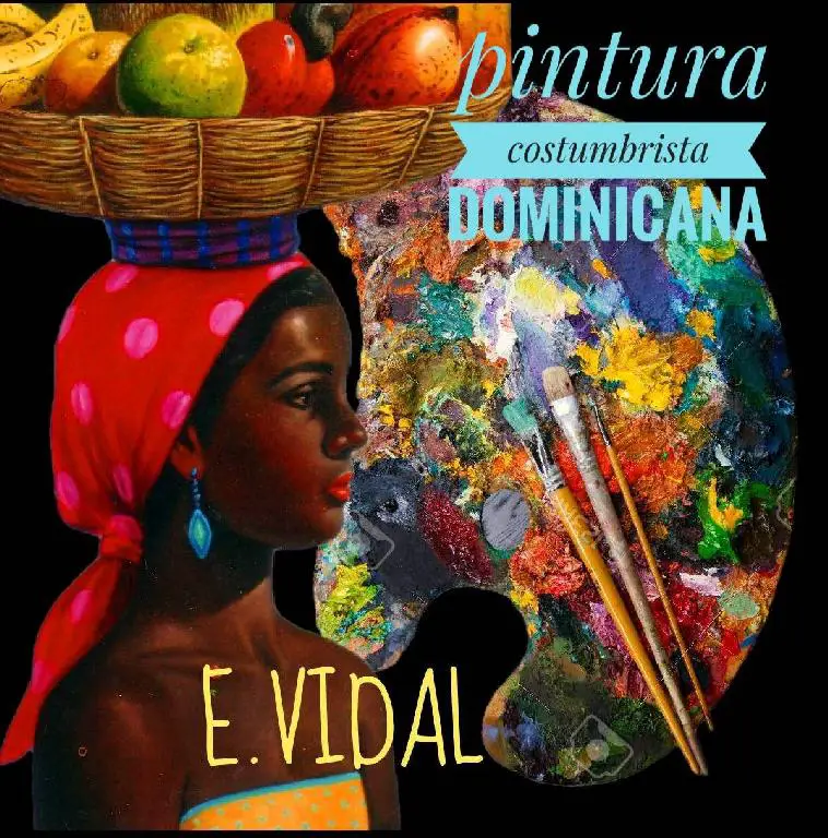 pintor dominicano cuadro costumbrista obra de arte e.vidal Foto 7211792-2.jpg