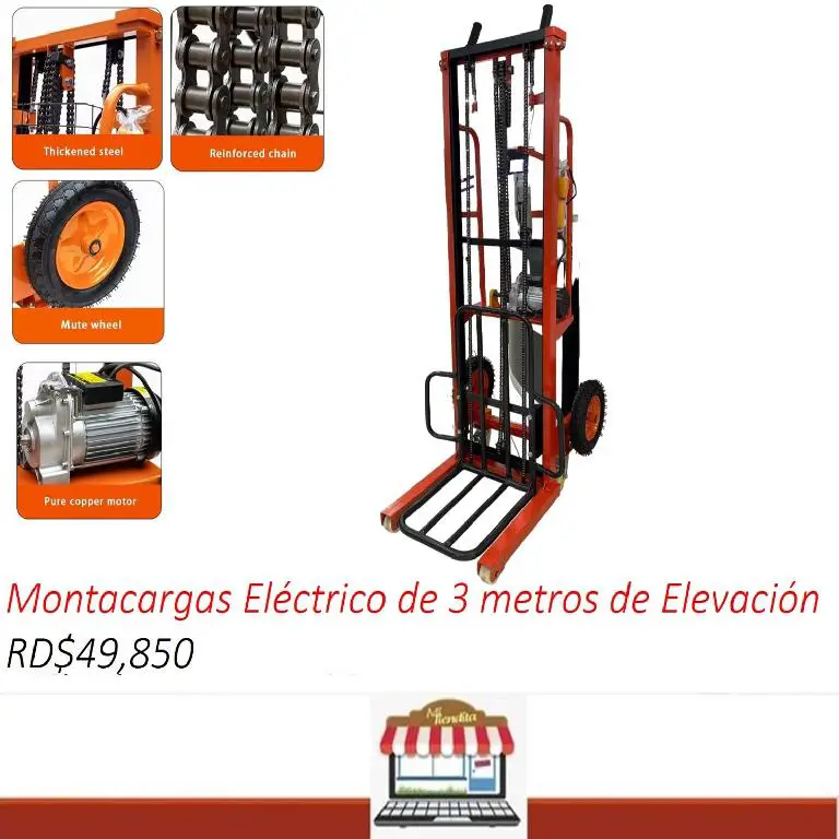 Montacargas grua Carretilla de 3 metros de elevacion electrico de 200K Foto 7220979-1.jpg