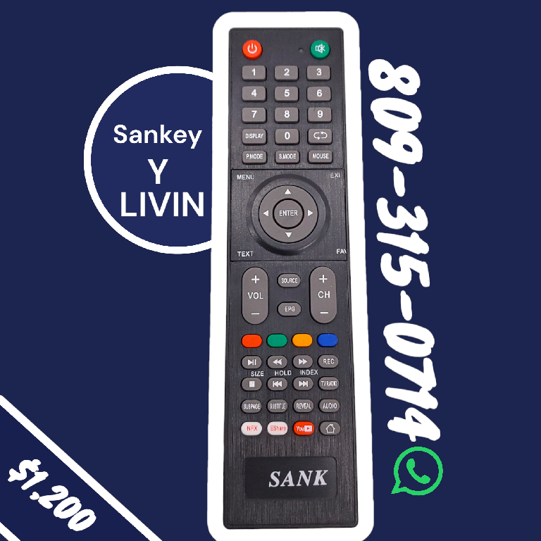 Control LIVIN Y SANKEY PARA SMART TV  Foto 7221251-1.jpg