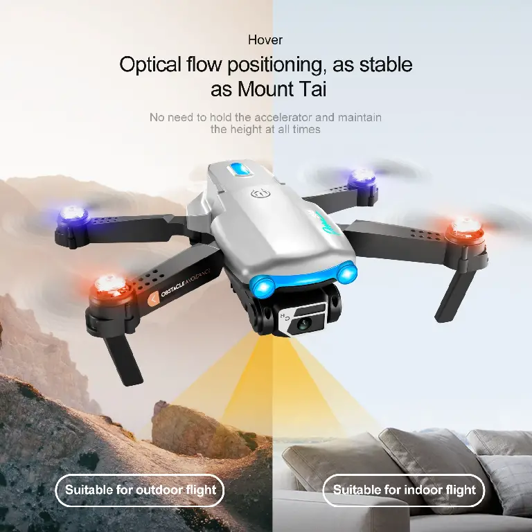 DRONES S98 CON DOBLE CAMARA 4K HD WIFI Y SENSOR ANTICHOQUE CON 2 BATER Foto 7226858-5.jpg