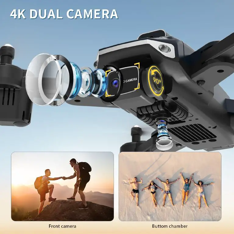 DRONES D89 CON SENSOR ANTICHOQUE Y DOBLE CAMARA 4K CON 2 BATERIAS NUEV Foto 7226864-5.jpg