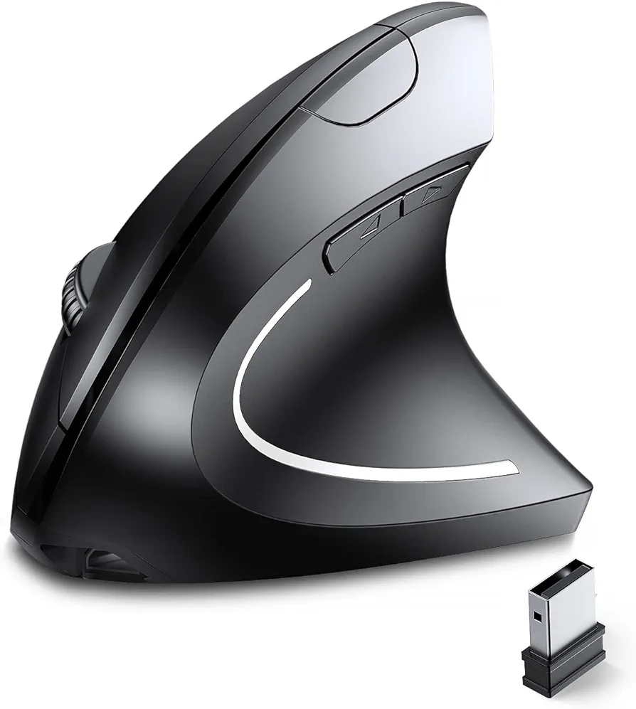Ratón ergonómico inalámbrico recargable vertical con receptor USB 6 bo Foto 7230954-3.jpg