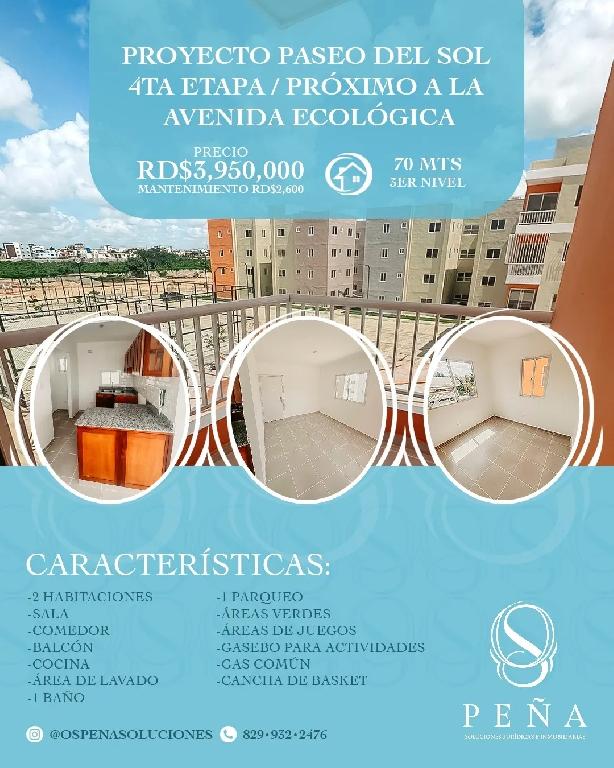 SE VENDE APARTAMENTO EN RESIDENCIAL PASEO DEL SOL SANTO DOMINGO ESTE Foto 7238028-8.jpg