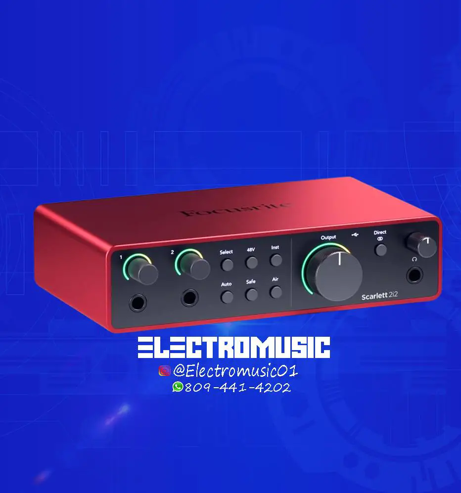 Interfaz de Audio Foscurite Scarlett 2i2 4GEN NUEVA Foto 7238917-1.jpg