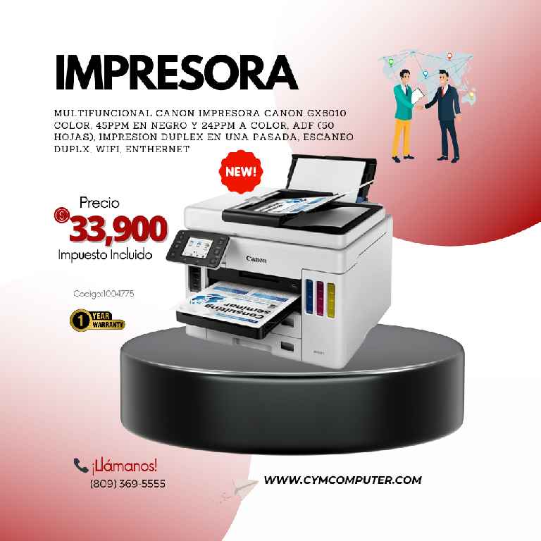 ImpresIMPRESORA CANON GX6010 MEGA TANK MAXIFYora canon 6010  Foto 7242922-1.jpg