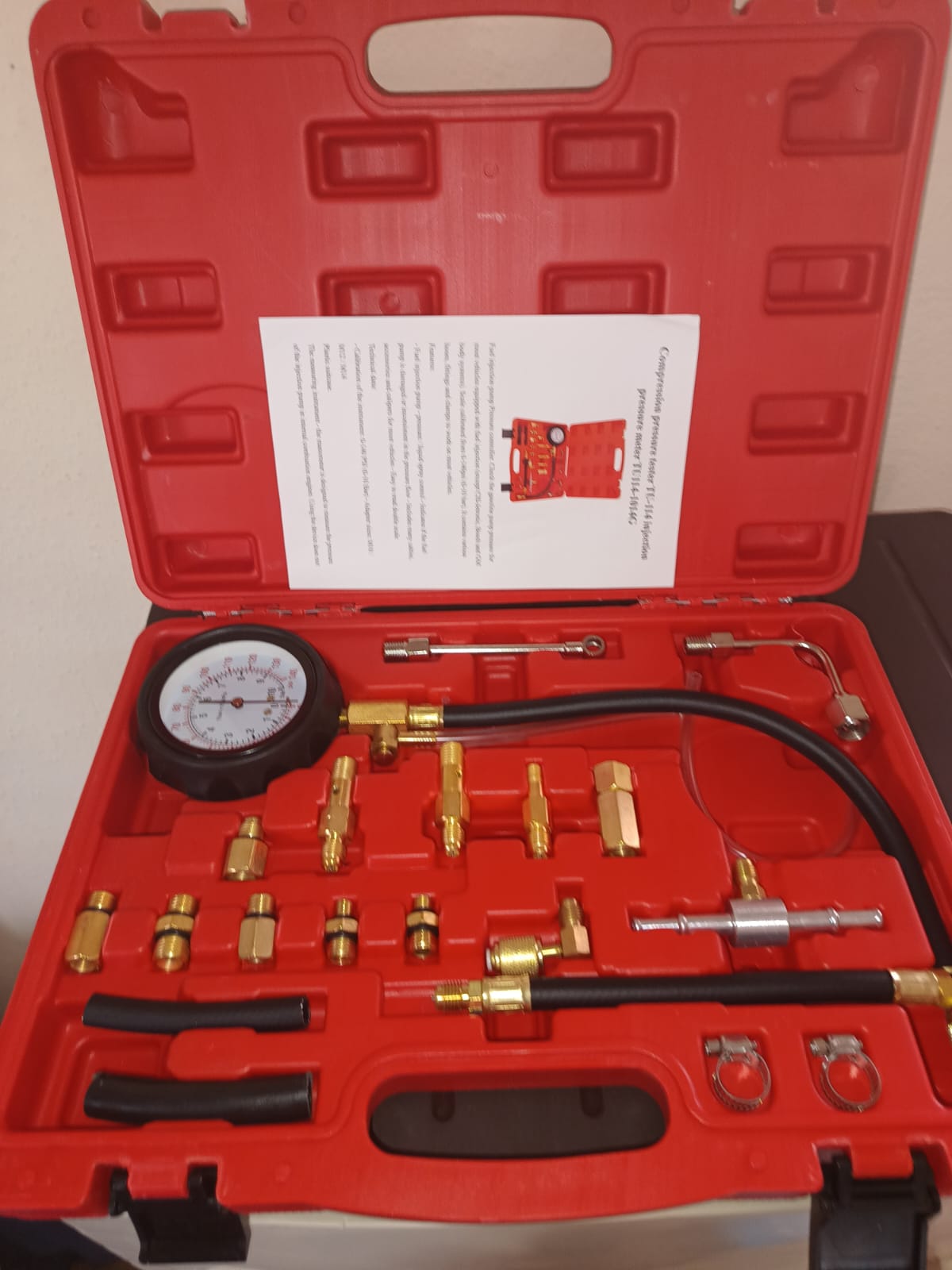 Kit de medidor de presión de combustible de 0-140PSI  Kit de medidor d Foto 7244303-3.jpg