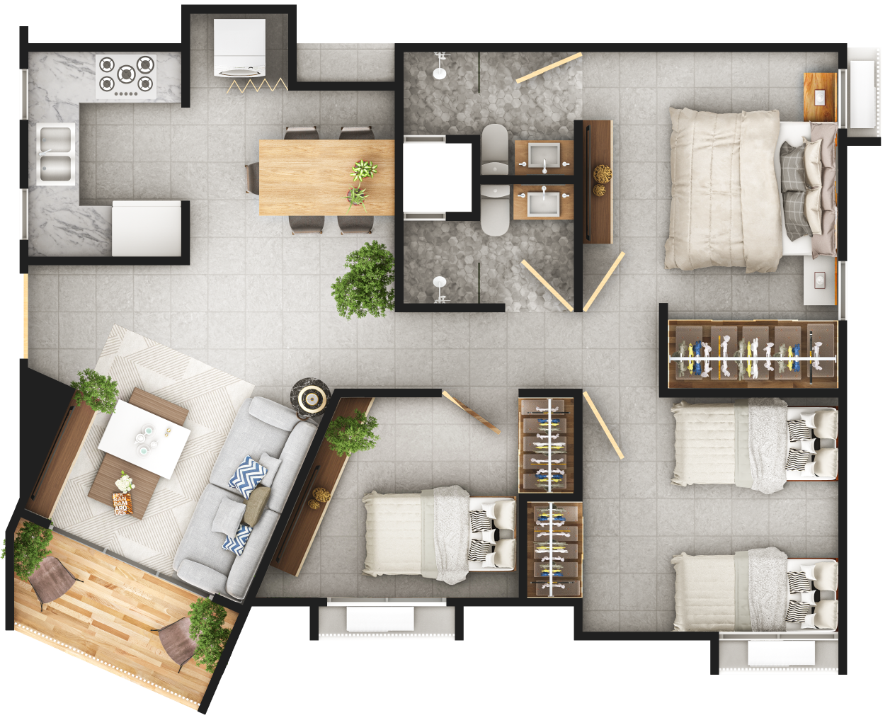 Proyecto Económico en Gurabo - Apartamentos desde US73K con 3 Hab Foto 7244718-6.jpg