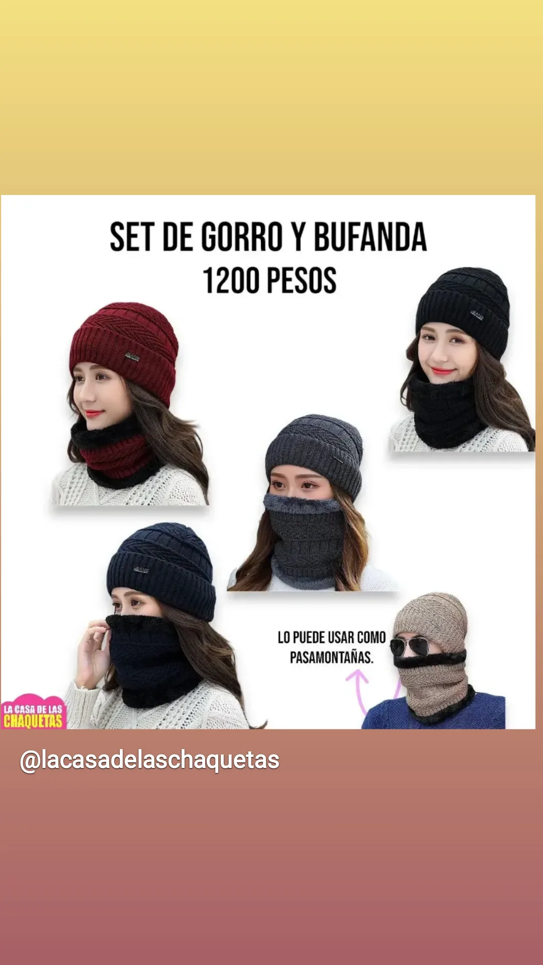Vas de viajes?!  Set de Gorros y Bufandas NUEVOS Foto 7245245-1.jpg