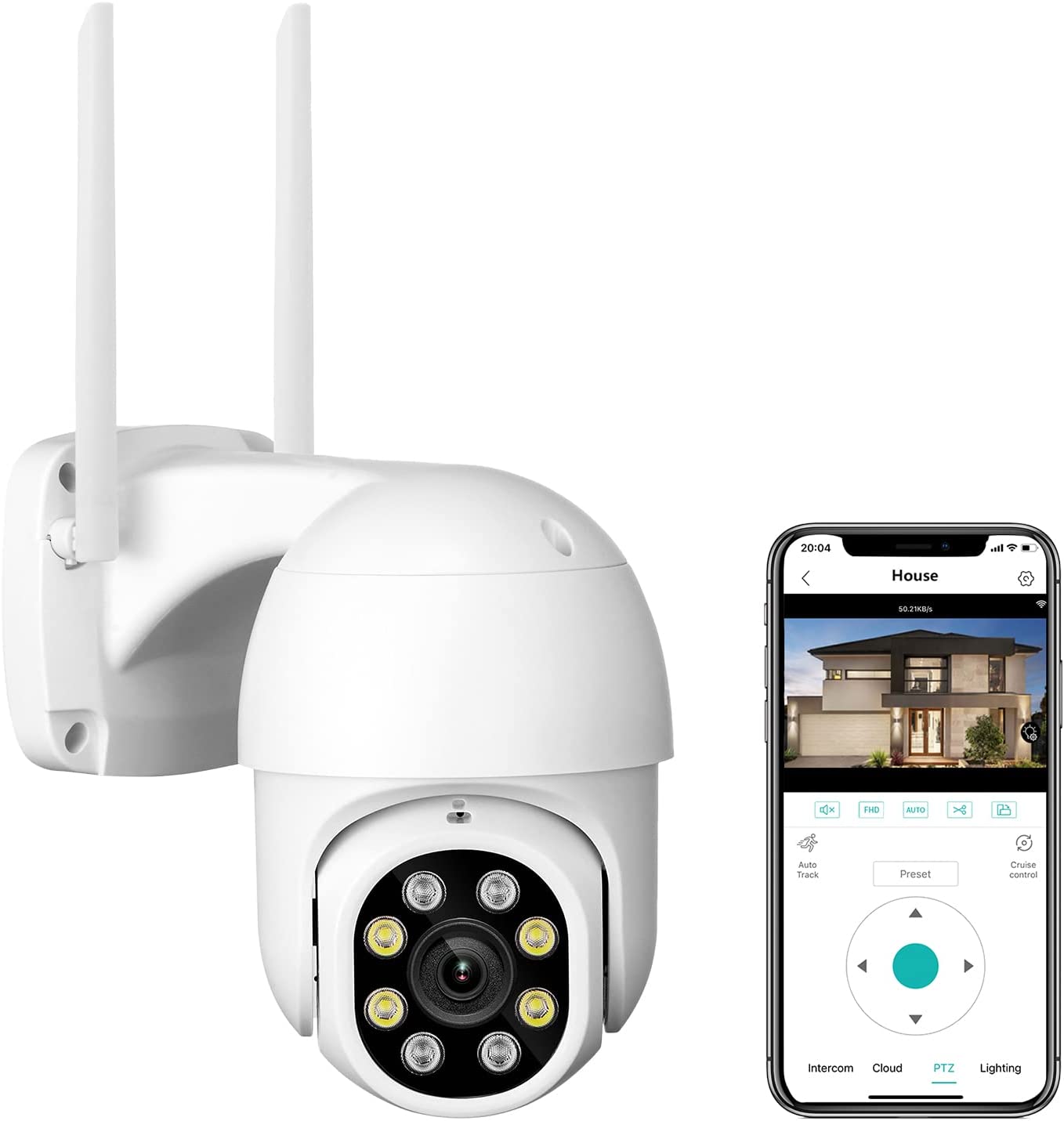 Camara de Seguridad PTZ Giro 360 Vision Nocturna Full Color Audio Bidi Foto 7246453-1.jpg
