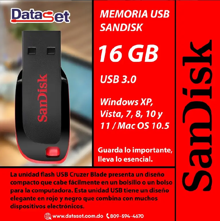 Memoria USB SanDisk 16 GB Foto 7255001-1.jpg
