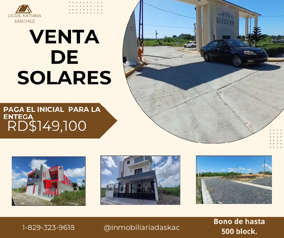 SOLARES DE 270 MTS2. VEN SEPARA EL TUYO Y SE GÁNADOR DE 500 BLOCK. Foto 7256173-1.jpg