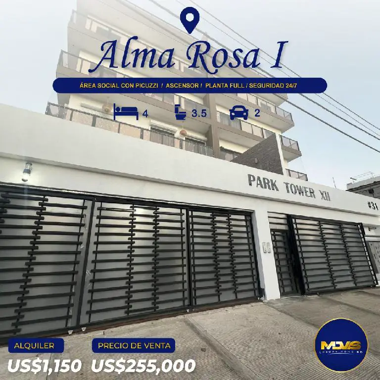 Se alquila Penthouse ubicado en Las Cayenas Autopista San Isidro Foto 7262356-1.jpg