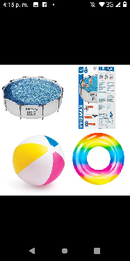 Piscina de tubo 3.05M  76cm más pelota y flotador  Foto 7269985-1.jpg