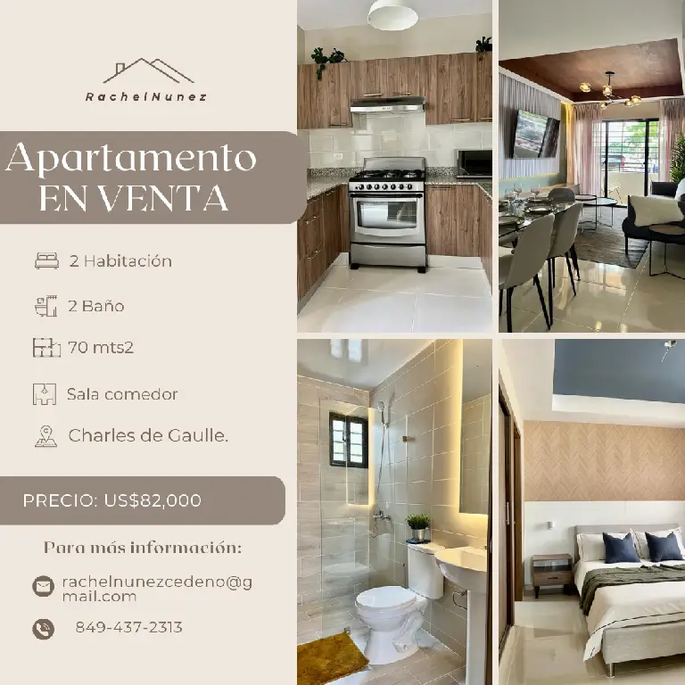 Apartamento de 2 Habitaciones en Venta en la Charles de Gaulle. Foto 7272669-1.jpg