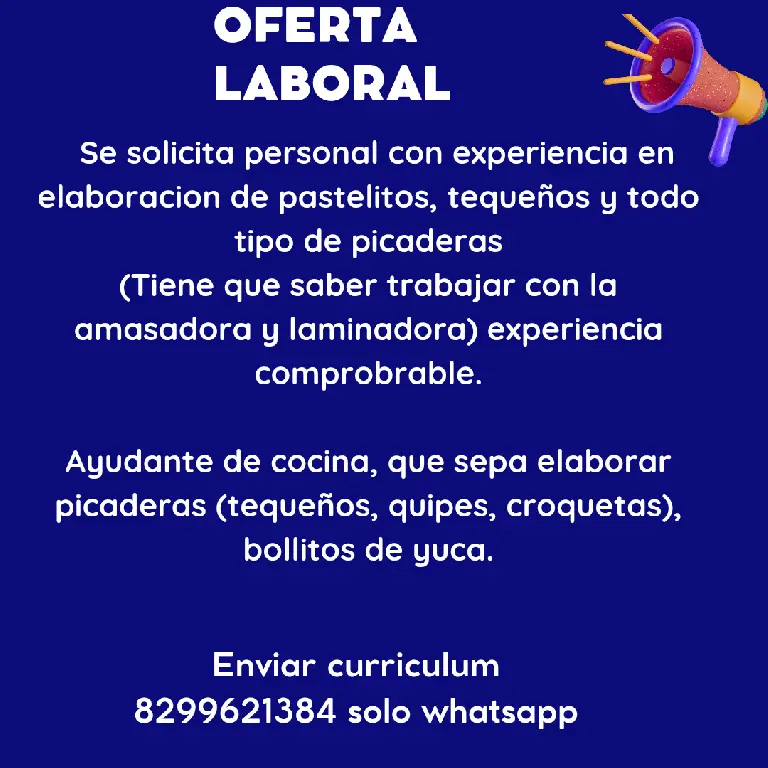 Oferta de Empleo leer la descripción del anuncio Foto 7275083-1.jpg