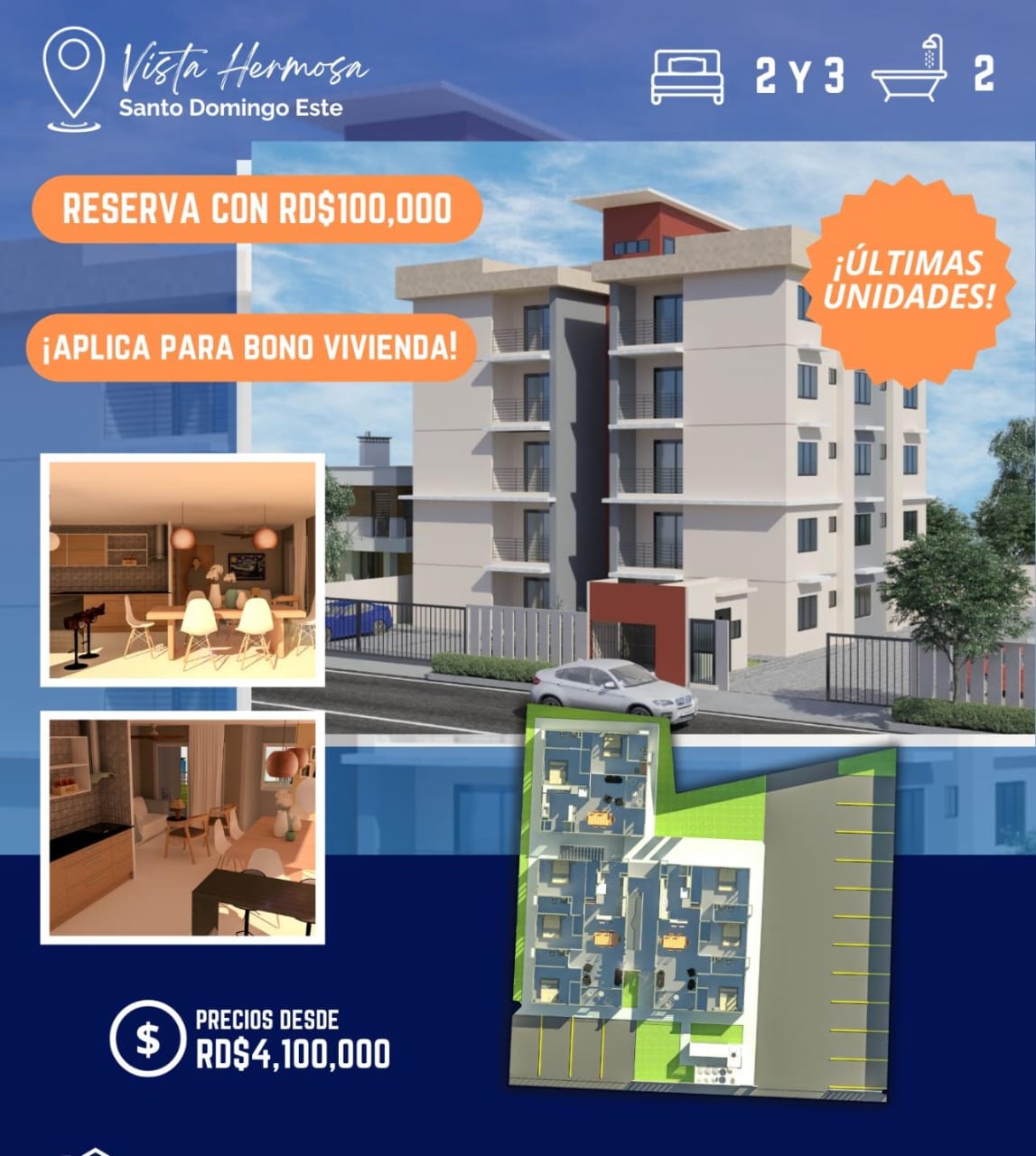 Apartamento de 2 Habitaciones en Venta en Vista Hermosa.  Foto 7275480-1.jpg
