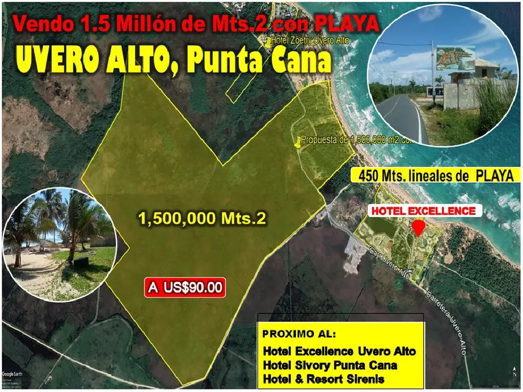 Vendo 1.5 Millón de Mts.2 CON PLAYA en UVERO ALTO o 900000 o  600000 P Foto 7275804-1.jpg