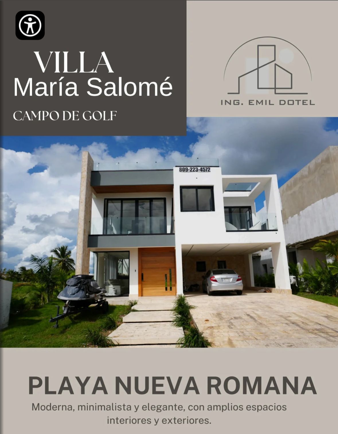 Vendo villa frente al campo de golf en Playa Nueva Romana Foto 7276217-1.jpg