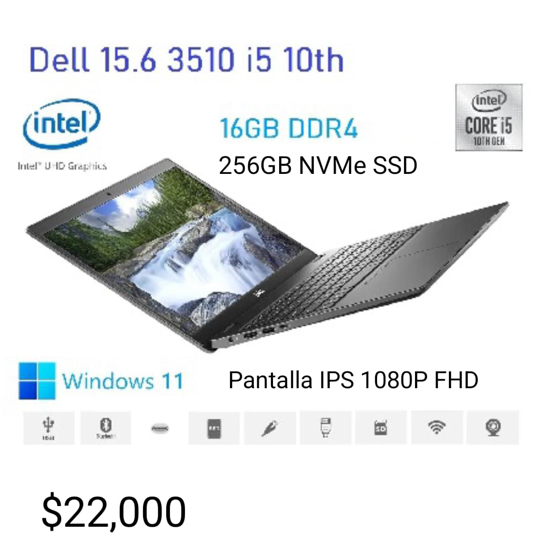 DELL LATITUDE 3510 15.6 PG i5 10MA 256GB SSD 16GB DDR4 22000 Foto 7276561-1.jpg