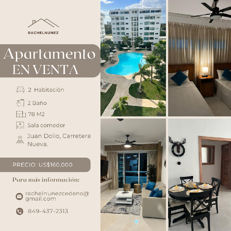 Apartamento de 2 Habitaciones en Venta en Juan Dolio. Foto 7276787-1.jpg