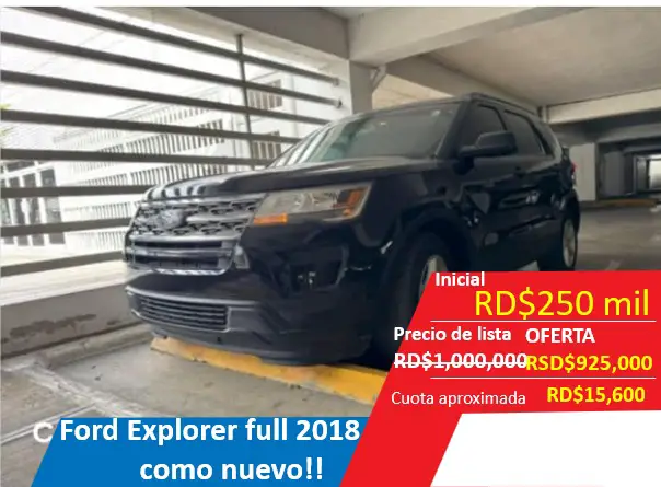FORD EXPLORER NEGRA 2018 AMERICANO RECIEN IMPORTADO Foto 7276961-1.jpg