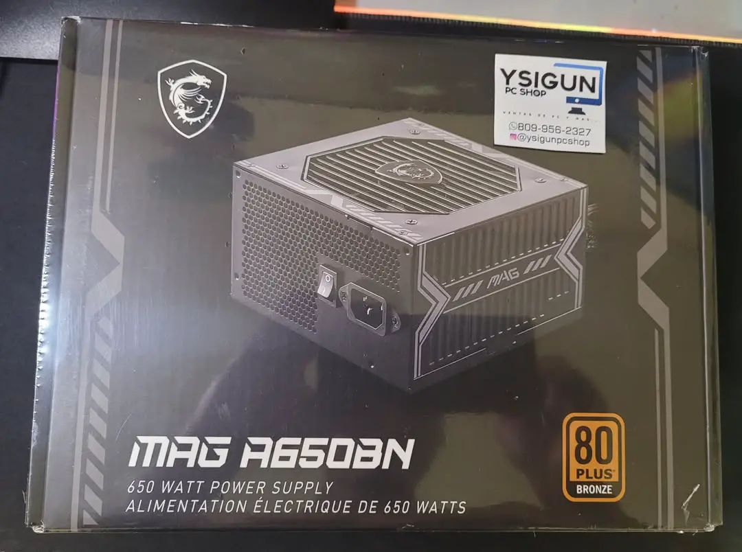 power supplay MAG MSI 650W 80 plus bronce nuevo y sellado Foto 7277486-1.jpg