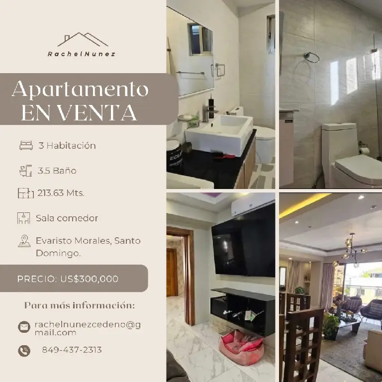 Apartamento de 3 Habitaciones en Venta en Evaristo Morales. Foto 7277852-1.jpg