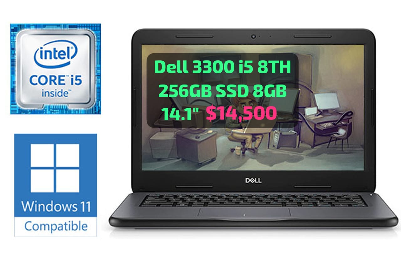 DELL LATITUDE 3300 14 PG i5 8TH GEN 256GB SSD 8GB DDR4 14500 Foto 7278070-1.jpg