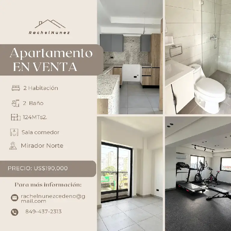 Apartamento de 2 Habitaciones en Venta en Mirador Norte. Foto 7278731-1.jpg