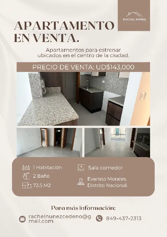 Apartamento de 1 Habitaciones en Venta en Evaristo Morales.  Foto 7279051-1.jpg
