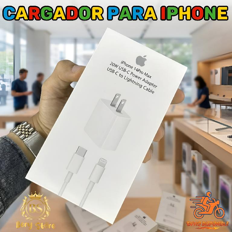 CARGADOR PARA IPHONE ORIGINAL CARGA RAPIDA / CARGADOR DE IPHONE / CARG Foto 7279462-6.jpg