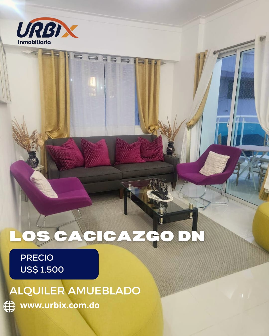 Apartamento Amueblado en Alquiler – Los Cacicazgos Santo Domingo  Vive Foto 7279869-1.jpg