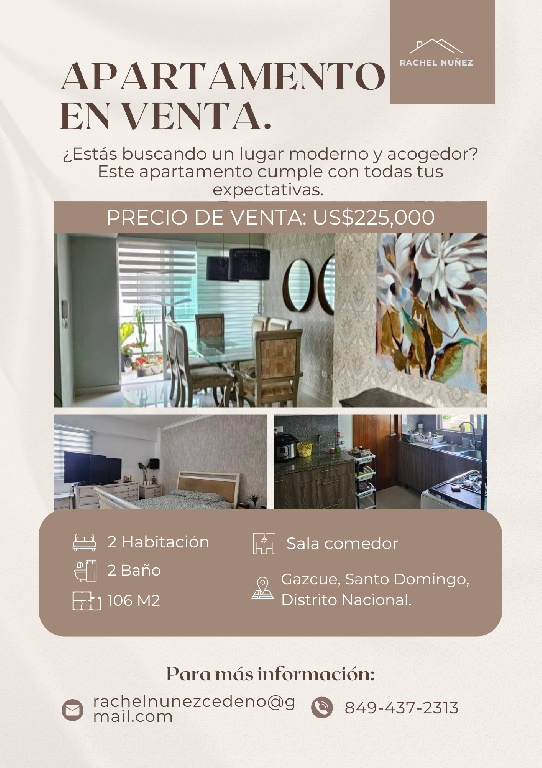 Apartamento de 2 Habitaciones en Venta en Gazcue. Foto 7280780-1.jpg