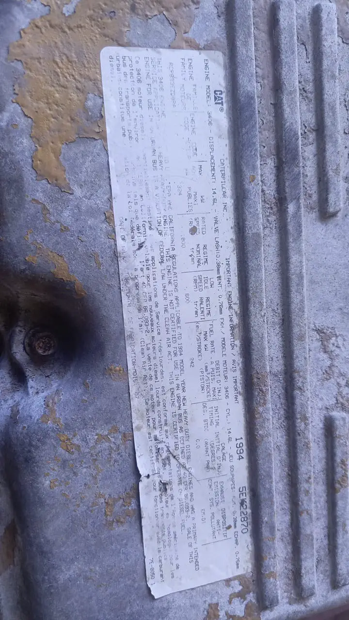 Se venden esto 2 motores Caterpillar modelo 3406 Foto 7281988-6.jpg