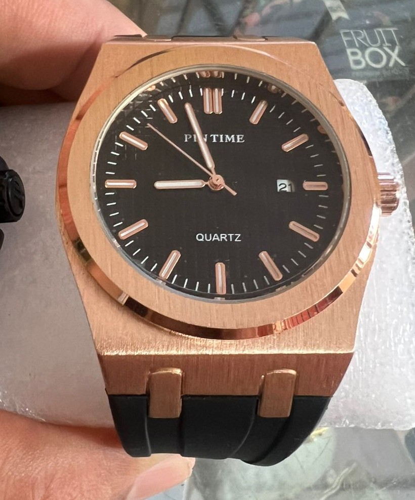 Reloj Pin Time rosé Gold pulsera silicona Ace/inox Foto 7282193-2.jpg