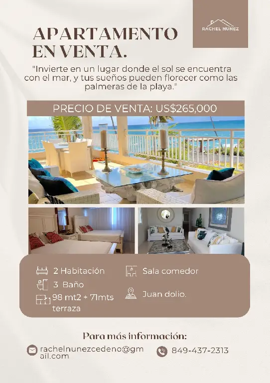 Apartamento de 2 Habitaciones en Venta en Juan Dolio.  Foto 7282413-1.jpg