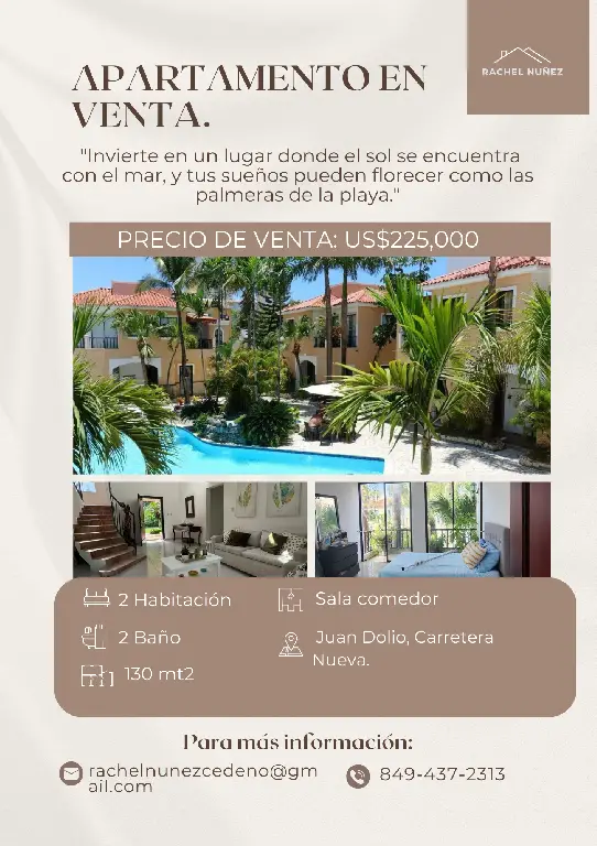 Apartamento de 2 Habitaciones en Venta en Juan Dolio.  Foto 7282418-1.jpg