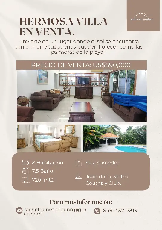 Villa en Venta en Juan Dolio. Foto 7282425-1.jpg