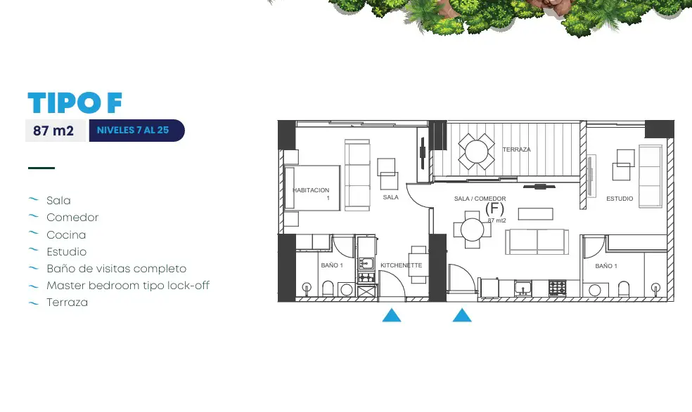Apartamento de 2 Habitaciones en Venta en Juan Dolio primera linea de  Foto 7282530-5.jpg