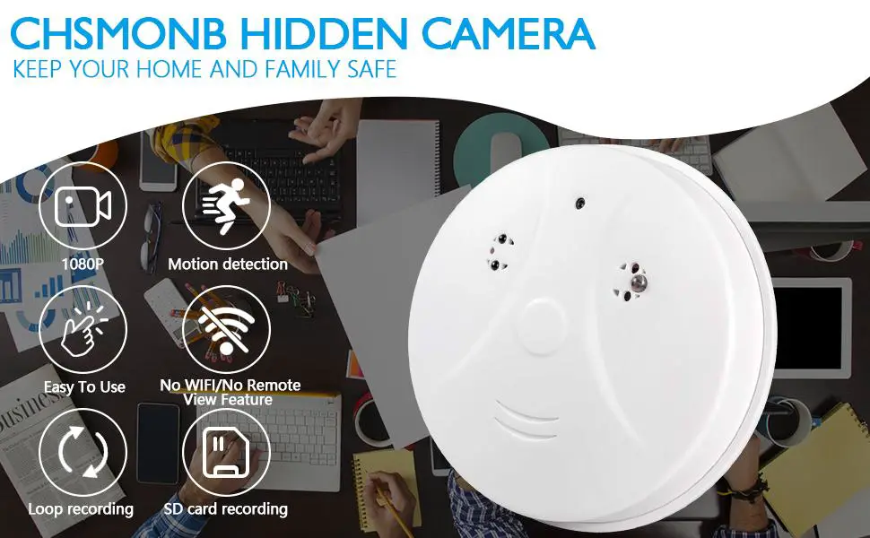 Camara de Seguridad Tipo Detector de Humo No Admite Wifi Foto 7282539-1.jpg