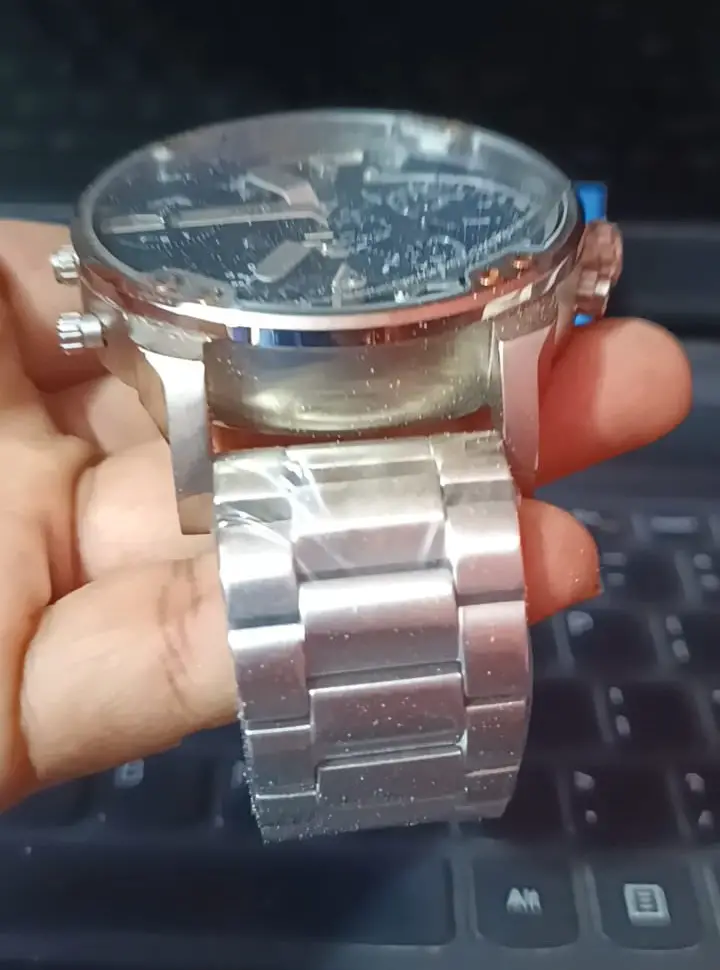 Diesel Reloj Plateado Mr. Daddy 2.0 de cuarzo y acero inoxidable con c Foto 7282545-3.jpg