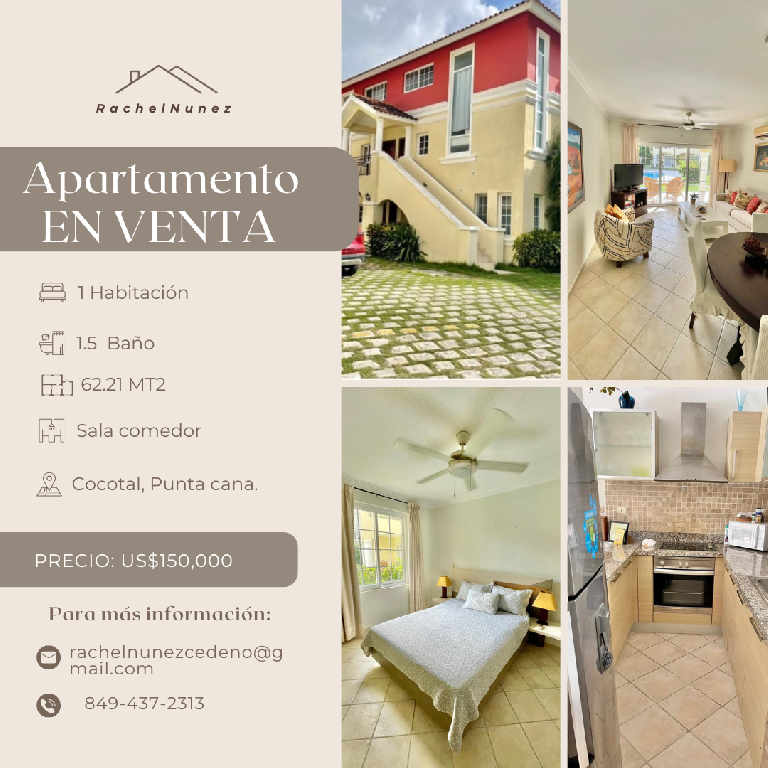 Apartamento en Venta en Cocotal Punta Cana. Foto 7282796-1.jpg