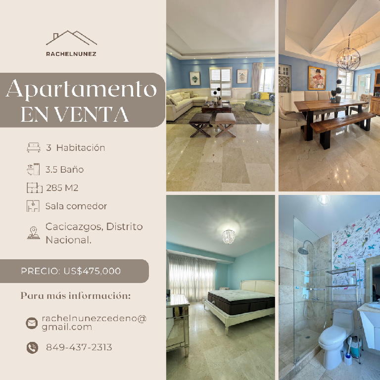 Apartamento en Venta en Los Cacicazgos. Foto 7282820-1.jpg